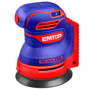 LIJADORA ORBITAL BATERIA EMTOP 20V 125mm P20S ELROS2002 Grupo Dila