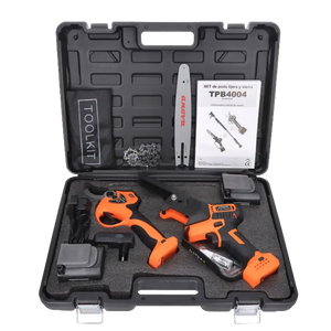SET DE PODA TPB4004: TIJERA 40MM + SIERRA 8" + PÉRTIGA 1,5-2,1M 21V ANOVA - Grupo Dila