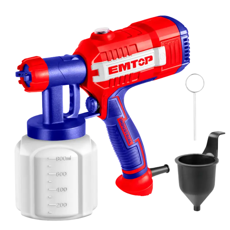 PISTOLA PINTURA 450W 0.1-0.2 bar 380ml/min BOTE 800 ML- EMTOP ESGN35001 Grupo Dila