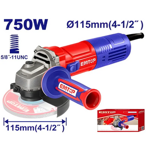 AMOLADORA 115MM 750W EMTOP EAGR07581 Grupo Dila