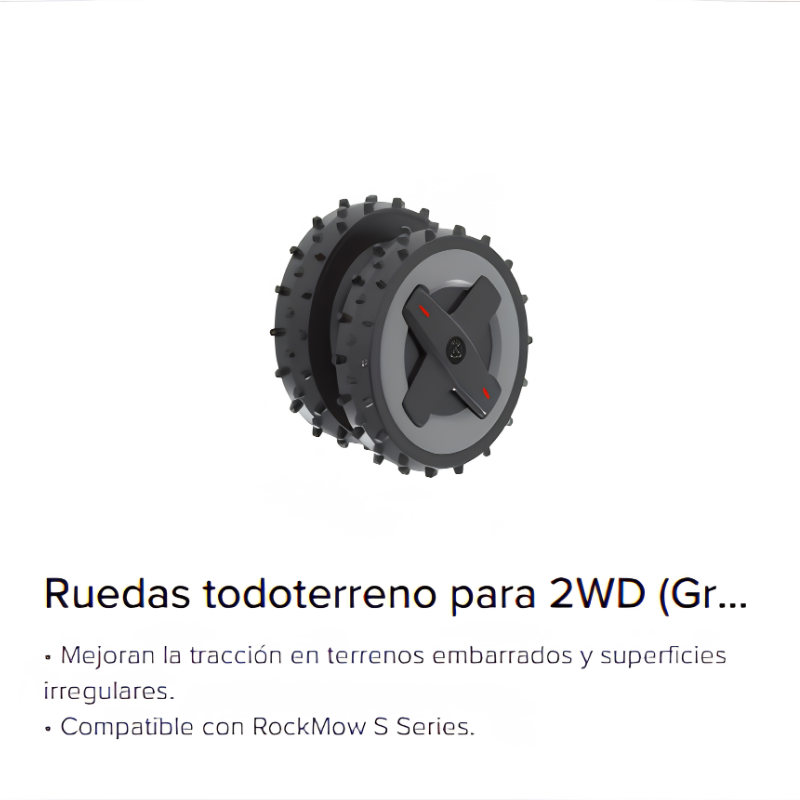 RUEDAS PARA TERRENOS DIFÍCILES PARA ROBOT CORTACÉSPED ROBOROCK 2WD-S1