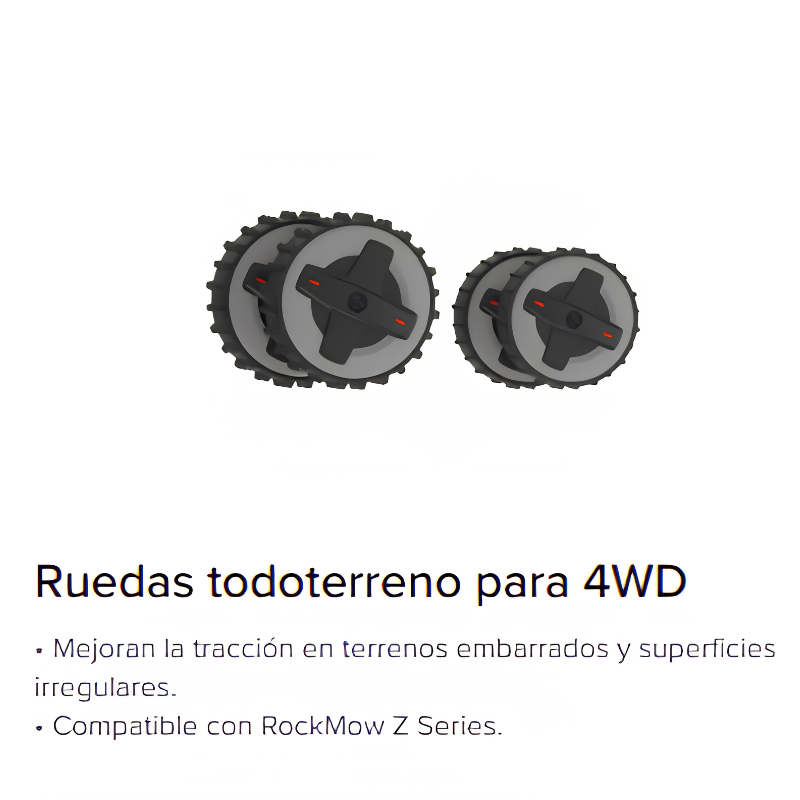 RUEDAS PARA TERRENOS DIFÍCILES PARA ROBOT CORTACÉSPED ROBOROCK 4x4