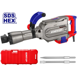 MARTILLO DEMOLICION 1700W 45J EMTOP-TIPO HEX EDBRH1701 Grupo Dila