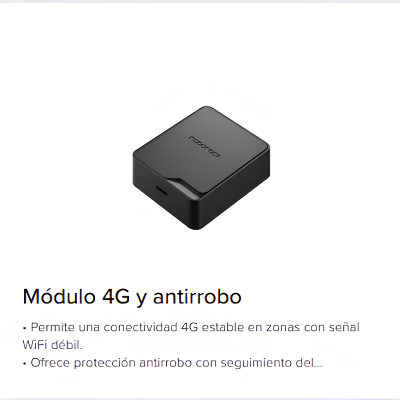 MÓDULO DE CONECTIVIDAD 4G Y ANTIRROBO ROBOROCK