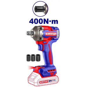PISTOLA DE IMPACTO 1/2" 400NM EMTOP BATERÍA 20V - P20S ECIWL2040E Grupo Dila