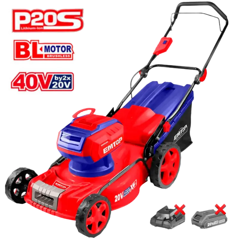 CORTACESPED BATERIA 40V (20+20) EMTOP 46CM ELML20185 Grupo Dila