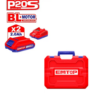 PISTOLA DE IMPACTO 1/2" 400NM EMTOP BATERÍA 20V - P20S ECIWL2040E Grupo Dila