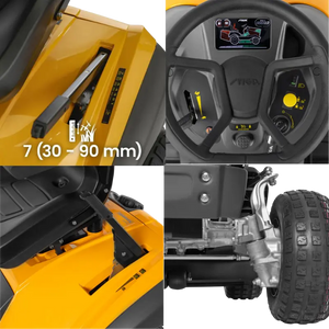 TRACTOR DESCARGA LATERAL Stiga Tornado 9121 W 22HP 121cm Honda GXV 690 Grupo Dila