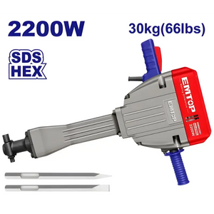 MARTILLO PICADOR DEMOLICION 2200W 75J EMTOP EDBRH2201 Grupo Dila
