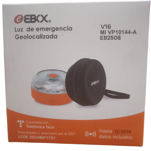 baliza geolocalizable eBox V16 IoT DGT EB2508 con Funda Grupo Dila