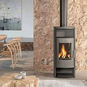 Estufa de leña ECOFOREST DANUBIO 8kw - Grupo Dila