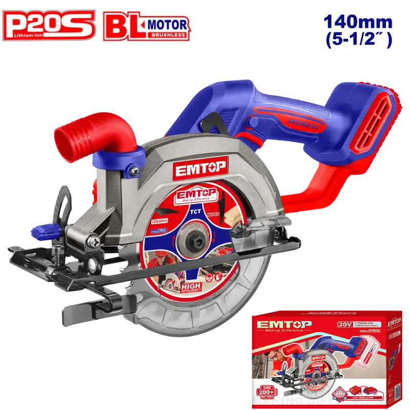 SIERRA CIRCULAR 140MM EMTOP BATERIA 20V - P20S ELCS1402 Grupo Dila