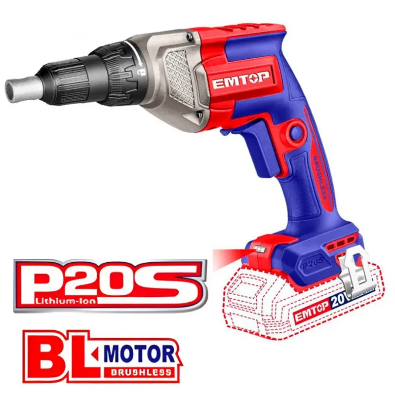 ATORNILLADOR INALÁMBRICO BRUSHLESS PARA PANELES DE YESO P20S EMTOP ECDSL20428 Grupo Dila