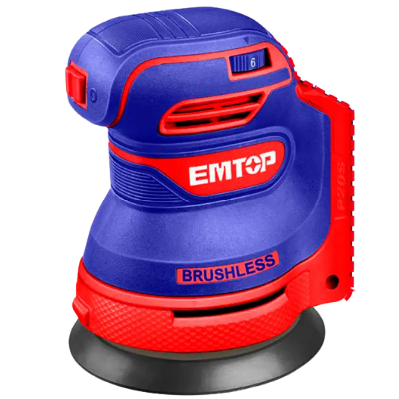 LIJADORA ORBITAL BATERIA EMTOP 20V 125mm P20S ELROS2002 Grupo Dila