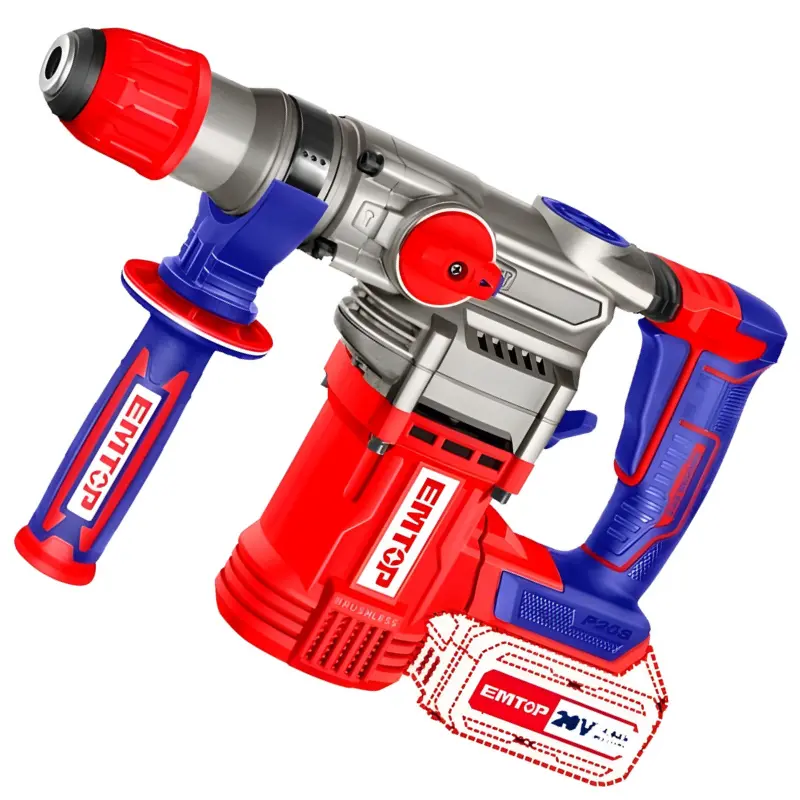 MARTILLO PERCUTOR SDS PLUS BATERIA EMTOP 20V 4,5J P20S ELRH20288 Grupo Dila