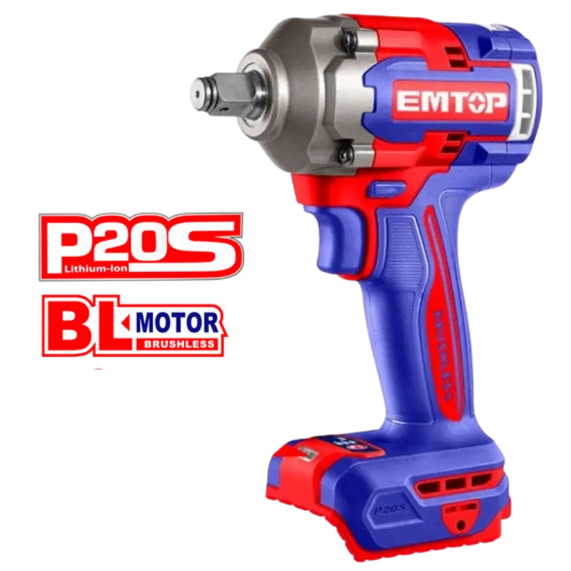 PISTOLA DE IMPACTO 1/2" 400NM EMTOP BATERÍA 20V - P20S ECIWL2040E Grupo Dila
