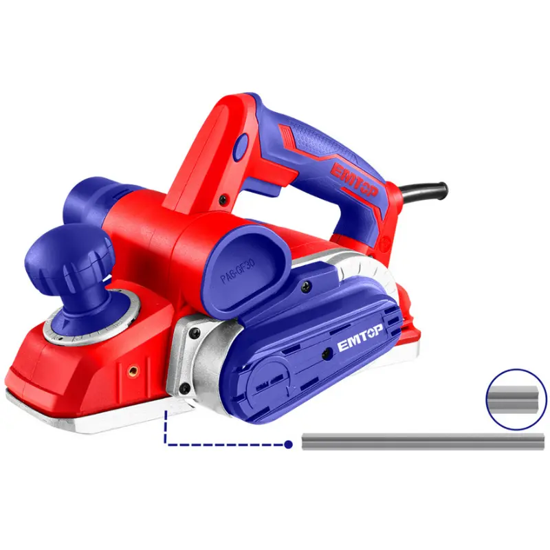 CEPILLO MADERA ELECTRICO 1050W EMTOP 82mm 3mm PROFESIONAL EECR1051 Grupo Dila