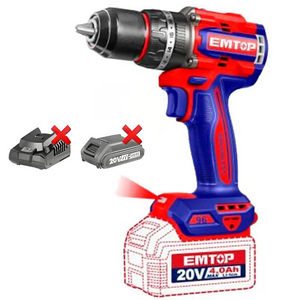 TALADRO PERCUTOR BATERIA EMTOP 20V 96NM P20S ECIDL209681 Grupo Dila