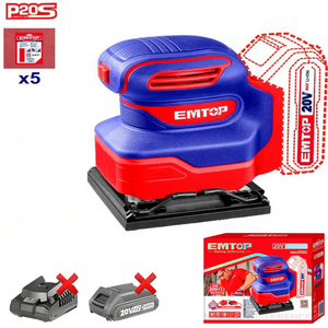 LIJADORA MOUSE BATERIA EMTOP 20V P20S ELSHS2014 Grupo Dila