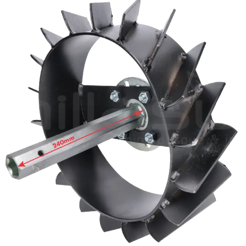 JUEGO RUEDAS METALICAS MC700 100x400 (con ejes)  MC700-4 - Grupo Dila