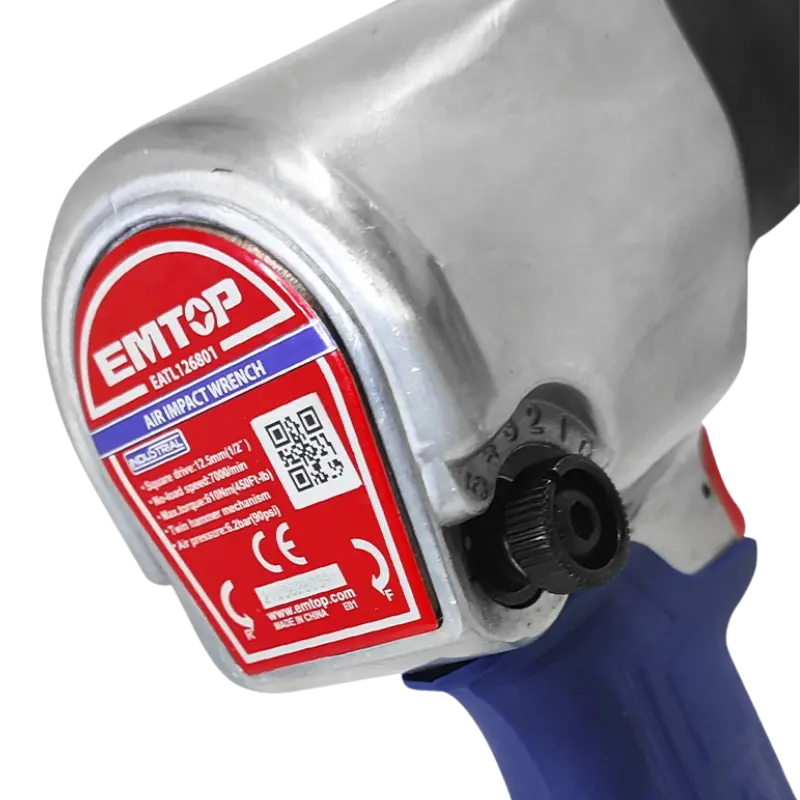 PISTOLA DE IMPACTO 1/2" PARA COMPRESOR EMTOP EATL126801 Grupo Dila