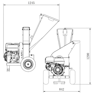 BIOTRITURADOR ANOVA 420cc 15HP VOLANTE 3 CUCHILLAS - 4" 100mm ARRANQUE ELECTRICO BIO150T - Grupo Dila