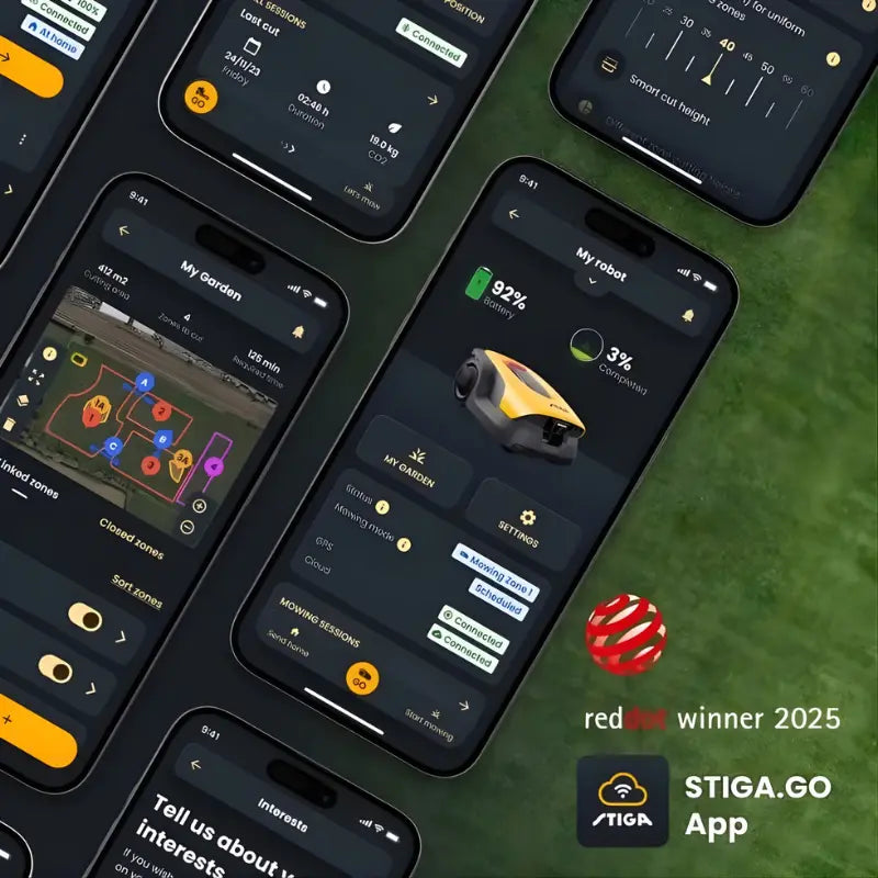 ROBOT CORTACESPED sin cables y sin antenas STIGA A 6V 600 m² Grupo Dila