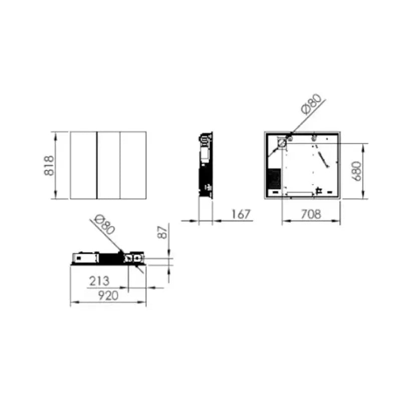 ESTUFA DE AIRE ECOFOREST MIAMI WOOD 5,5KW Grupo Dila