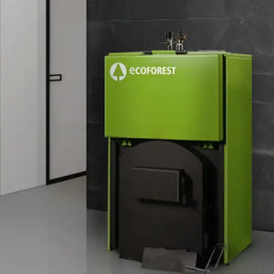 Estufa de caldera de leña ECOFOREST FOTALEZA 40KW Grupo Dila
